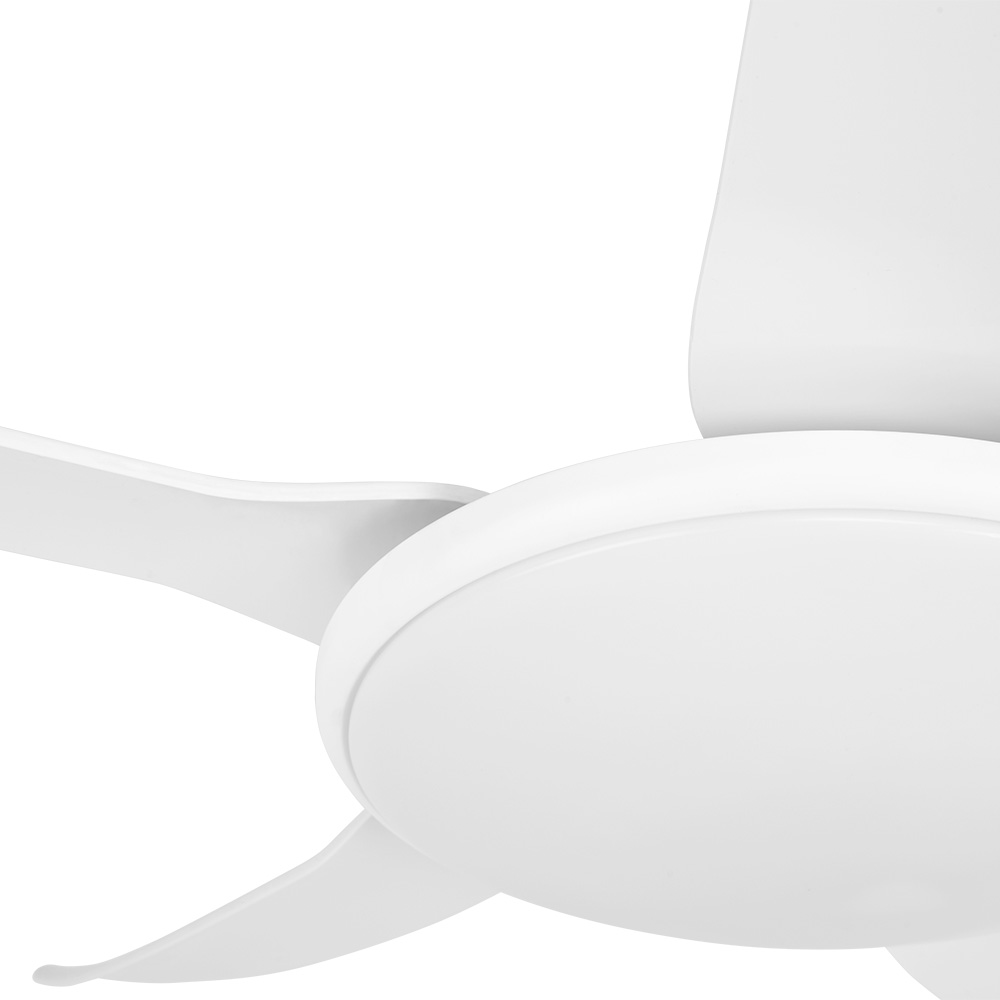 Ventilateur de Plafond Intelligent Orbegozo Breeze - Moteur CC Faible Consommation - 6 Vitesses - Silencieux - Mode Réversible - Minuterie Programmable - Lumière LED Trois Tons - Télécommande