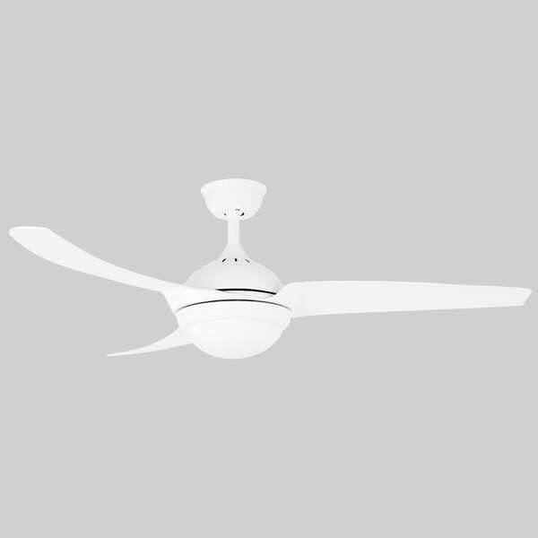 Ventilateur de Plafond Orbegozo CP 104132 - Puissance 60W - Diamètre 132cm - Silencieux - Éclairage LED - Minuterie 8H - Télécommande - Design Incurvé - 3 Vitesses