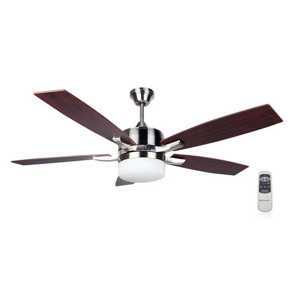 Ventilateur de plafond Orbegozo CP 79132 - Installation facile - Télécommande - Système de ventilation réversible - Économie d'énergie - Silencieux