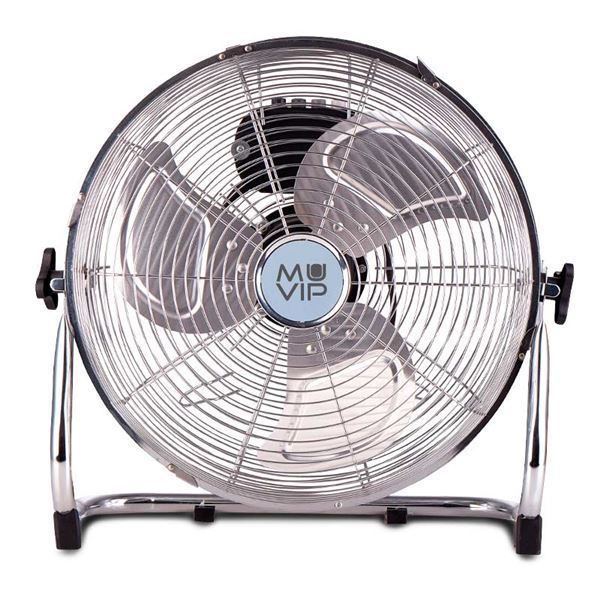 Ventilateur de sol industriel Muvip - 100 W - 3 vitesses - Argent