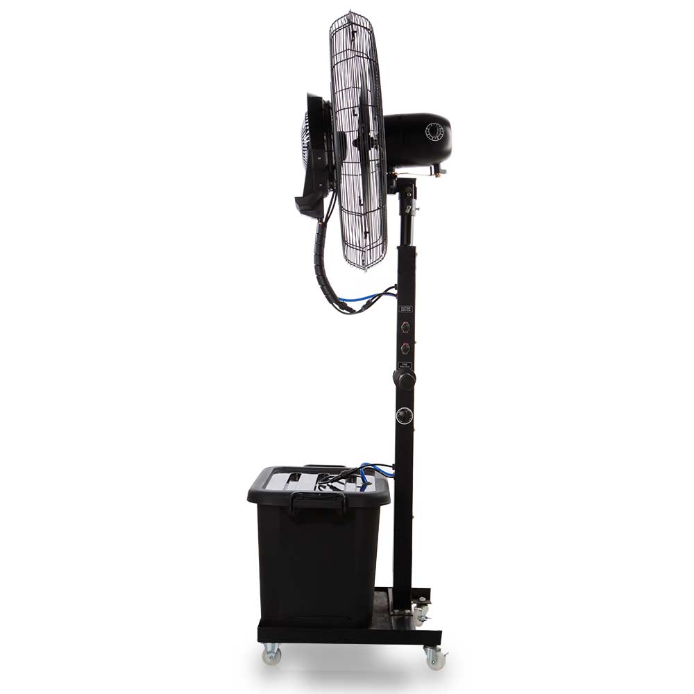 Ventilateur Industriel Humidificateur Orbegozo Turbofresh - Puissant et Polyvalent - Oscillant et avec Base Mobile - 3 Niveaux de Puissance - Réservoir 40L avec Fermeture Sécurisée - Régulateur de Débit d'Eau - Hauteur Réglable