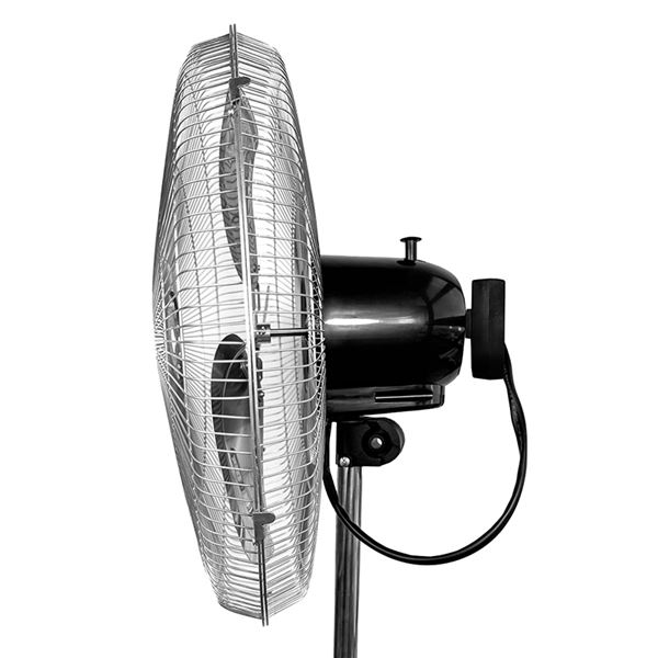 Ventilateur industriel sur pied Muvip - 75 W - 45 cm - 3 vitesses - Argent/Noir