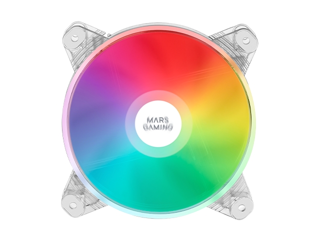 Ventilateur Mars Gaming 120 mm - Éclairage RVB - Vitesse max. 1100 tr/min