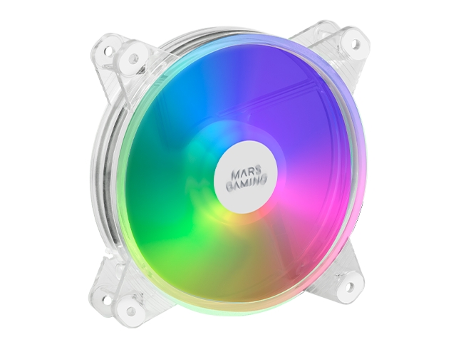 Ventilateur Mars Gaming 120 mm - Éclairage RVB - Vitesse max. 1100 tr/min