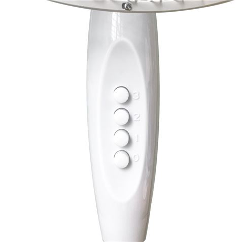 Ventilateur Sur Pied Muvip - 40cm - 45w - Base Renforcée - 3 Vitesses - Coloris Blanc