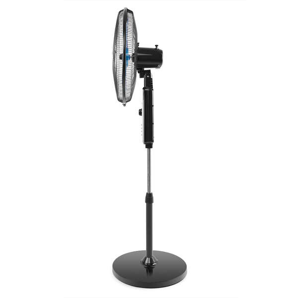 Ventilateur sur pied Orbegozo SF 1046 - Minuterie jusqu'à 1 heure - Hauteur réglable jusqu'à 150 cm - Puissance 80 W - 5 pales et 3 vitesses - Fonction oscillante et tête inclinable