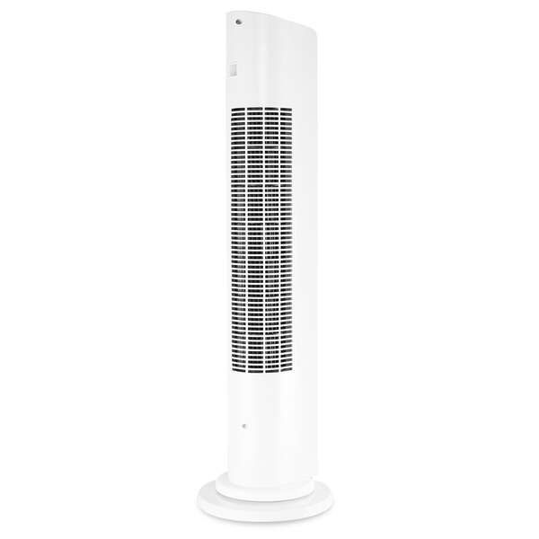 Ventilateur tour Orbegozo TWM 1000 - Moteur puissant de 50 W - 3 vitesses et oscillation 60º - Minuterie programmable - Écran tactile et télécommande - Design élégant en noir et blanc