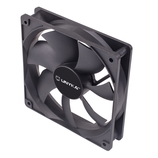 Ventilateur Unykach 120 mm - Vitesse max. 1200 tr/min - Couleur noire
