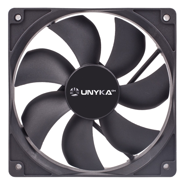 Ventilateur Unykach 120 mm - Vitesse max. 1200 tr/min - Couleur noire