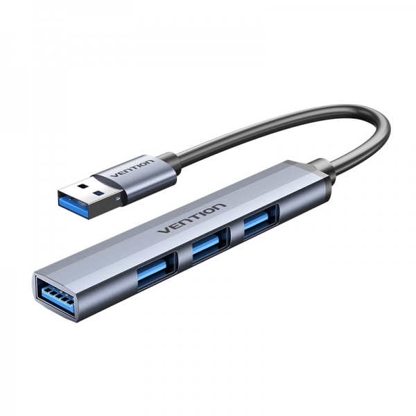 Vention HUB 4 en 1 USB 3.0 vers 4xUSB - 0,15m - Couleur Gris