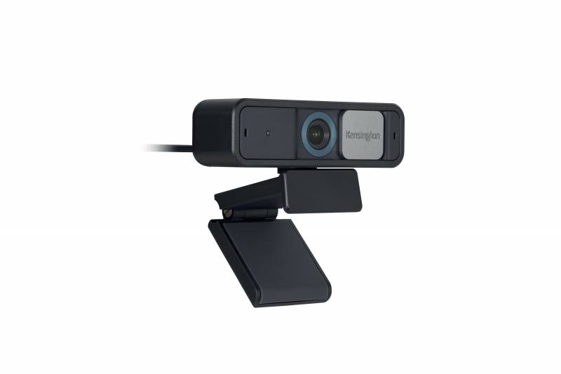 Webcam Kensington PRO 1080P avec mise au point automatique W2050 - Champ de vision diagonal de 93° - Lentilles en verre de haute qualité - Réglage manuel des angles de caméra - Microphones stéréo omnidirectionnels - Noir