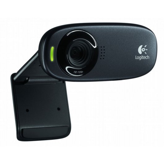 Webcam Logitech C310 HD 720p - 5Mpx - USB 2.0 - Microphone intégré - Angle de vision de 60º - Mise au point fixe - Câble 1,50 - Couleur noire