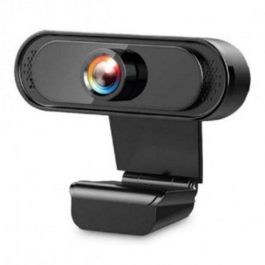 Webcam Nilox Full HD 1080p USB 2.0 - Microphone intégré - Focus fixe - Couleur noire