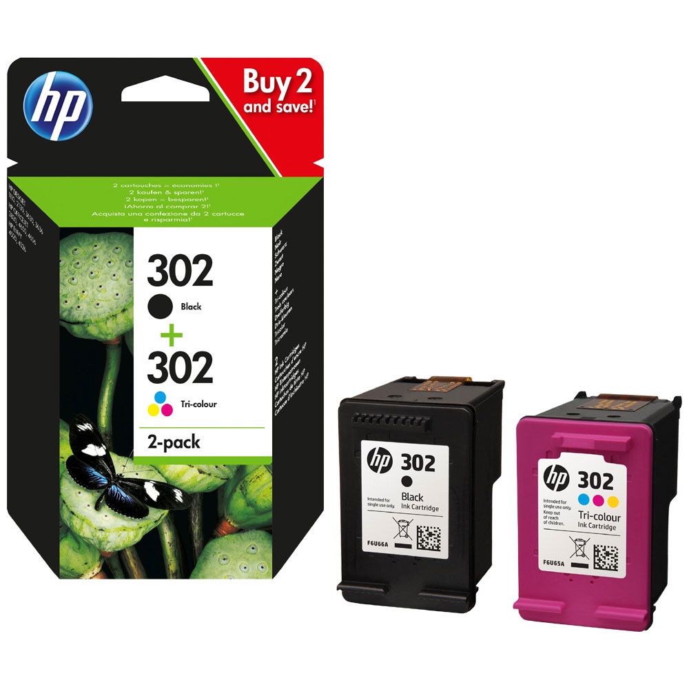 HP MultiPack 302 noir et couleur (X4D37AE)