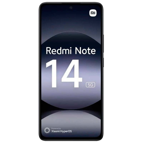 Xiaomi Redmi Note 14 5G Smartphone Écran AMOLED 6,67" - 8 Go - 256 Go - Appareil photo principal 108 MP - Batterie 5500 mAh - HyperCharge 33 W - Couleur noire