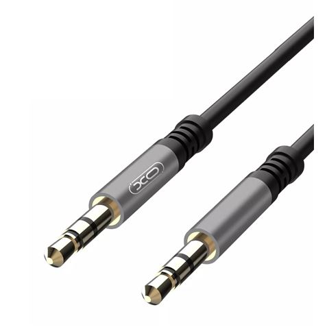 XO Câble Audio Mini Jack 3.5mm Mâle vers Mini Jack 3.5mm Mâle 1m - Couleur Noir