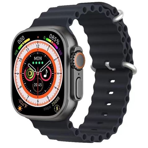 XO M8 Smartwatch Clock Écran IPS 1.91" - Autonomie jusqu'à 5 jours - Appels Bluetooth - Résistance IP67 - Couleur Noir