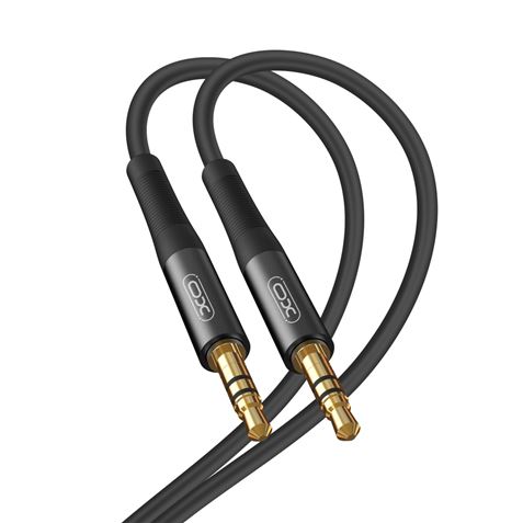 XO NBR175B Câble Audio Série Pro Mini Jack 3.5mm Mâle vers Mini Jack 3.5mm Mâle - Embout Aluminium - Longueur 2m