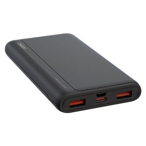 XO PR126 Powerbank 10000mAh - 2x USB-A, 1x USB-C - Entrées microUSB, USB-C - Charge rapide - Robuste