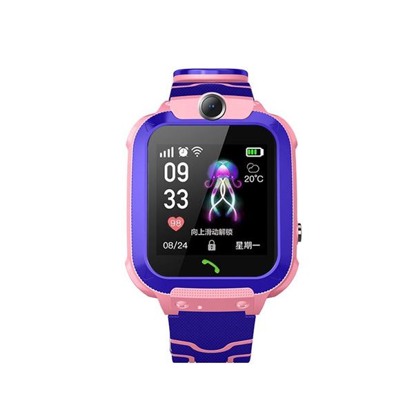 XO Smartwatch pour Enfants - Écran 1,44" - Caméra Avant - Bracelet en Silicone - Charge Magnétique - Couleur Rose/Lilas