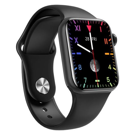 XO W7 Pro Smartwatch Écran HD 1,8" - Batterie 200mAh - Recharge sans fil - Bracelet en silicone - IP67 - Couleur noire